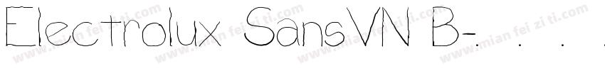 Electrolux SansVN B字体转换